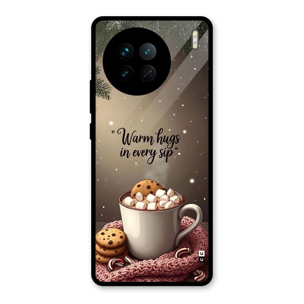 Warm Hugs Glass Back Case for Vivo X90