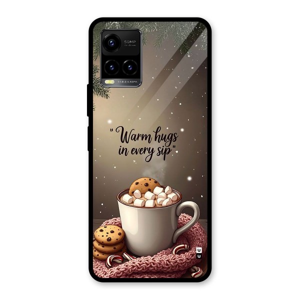 Warm Hugs Glass Back Case for Vivo Y21G