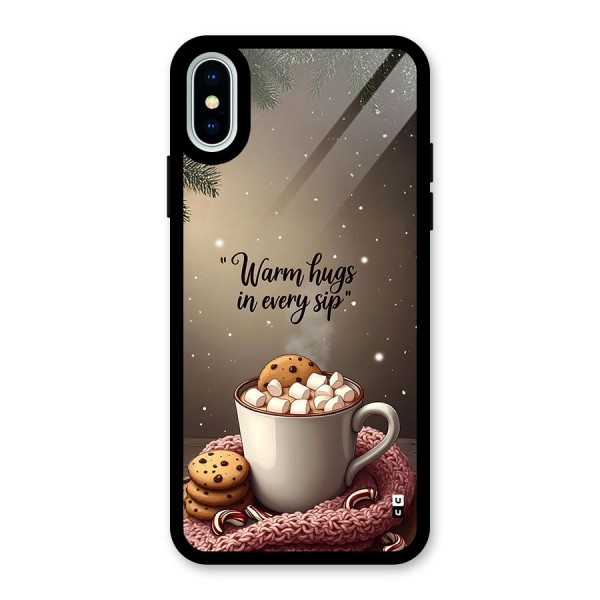 Warm Hugs Glass Back Case for iPhone X