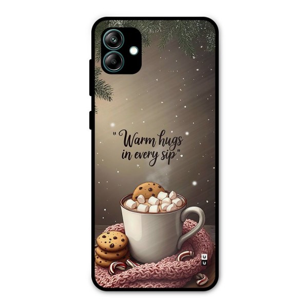 Warm Hugs Metal Back Case for Galaxy A04