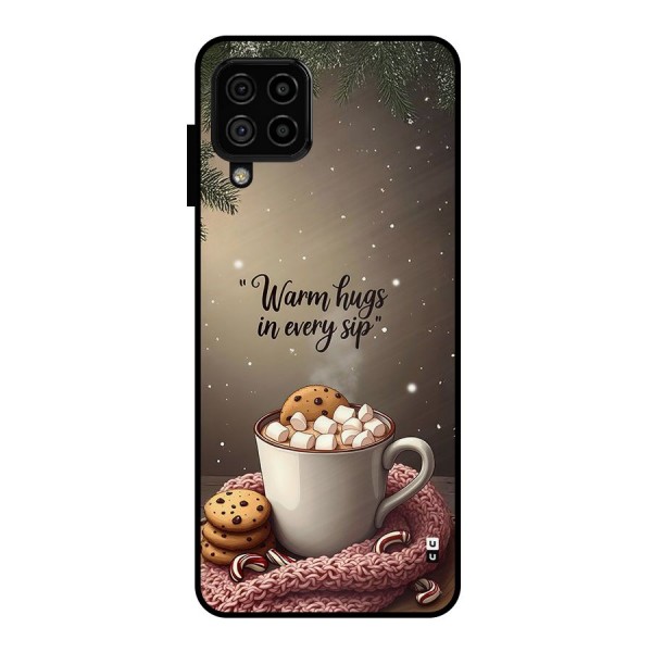 Warm Hugs Metal Back Case for Galaxy A22 4G