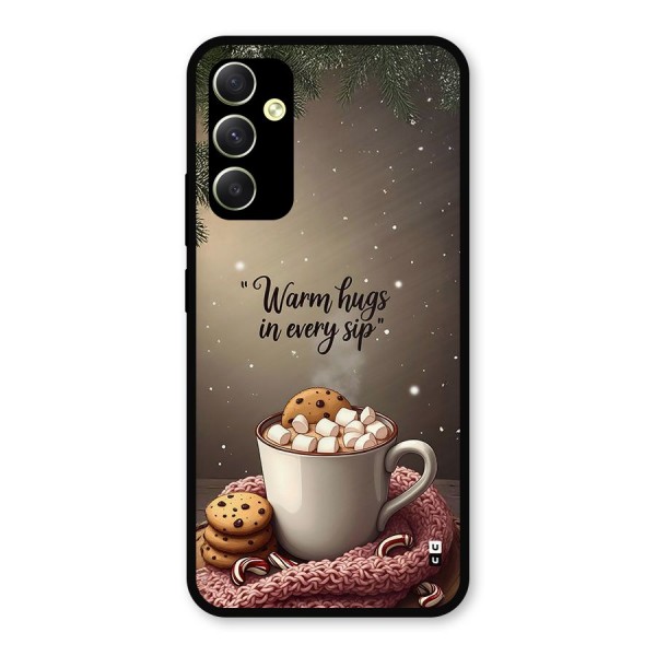 Warm Hugs Metal Back Case for Galaxy A34