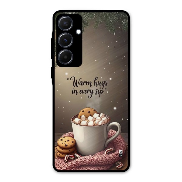 Warm Hugs Metal Back Case for Galaxy A55