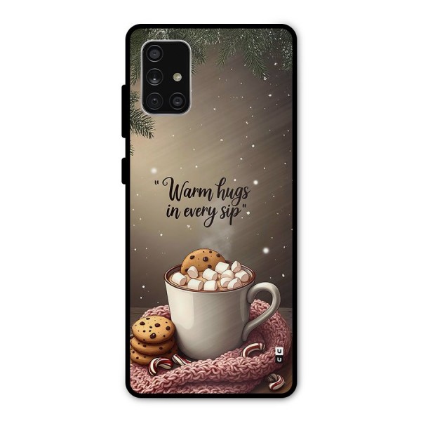 Warm Hugs Metal Back Case for Galaxy A71