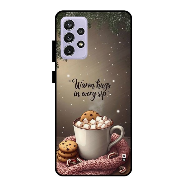 Warm Hugs Metal Back Case for Galaxy A72