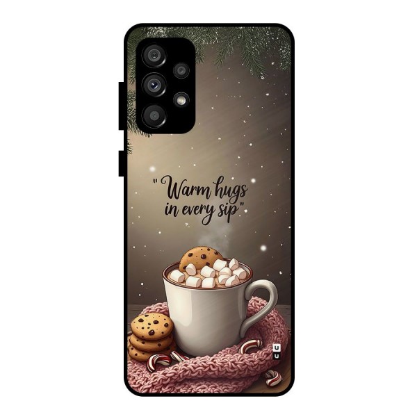 Warm Hugs Metal Back Case for Galaxy A73 5G