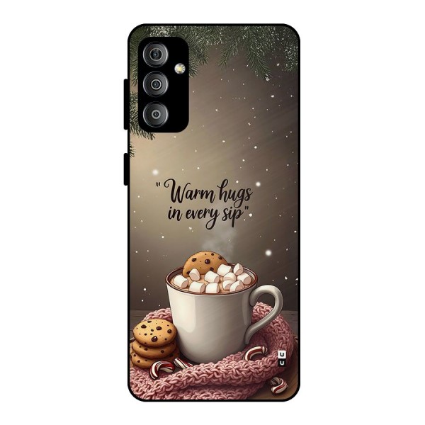 Warm Hugs Metal Back Case for Galaxy F23