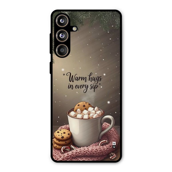 Warm Hugs Metal Back Case for Galaxy F55