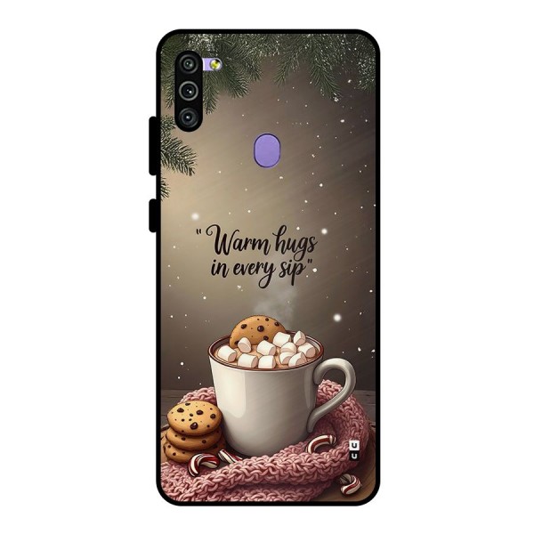 Warm Hugs Metal Back Case for Galaxy M11