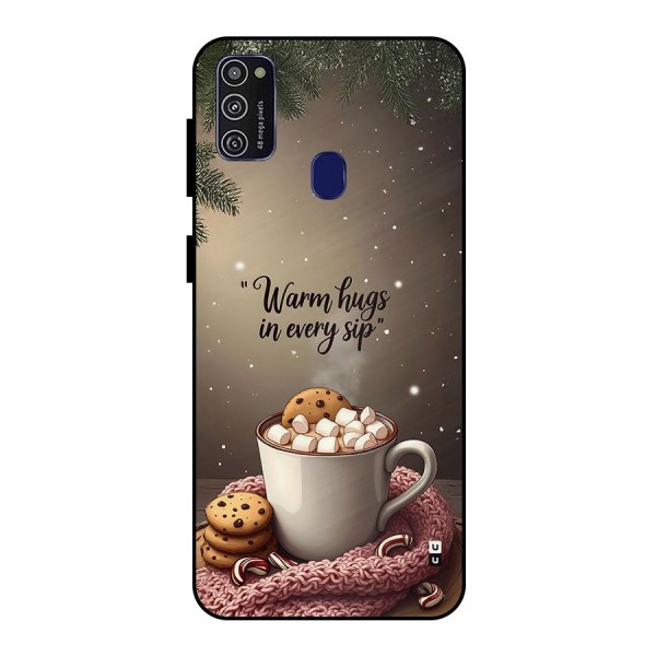 Warm Hugs Metal Back Case for Galaxy M21