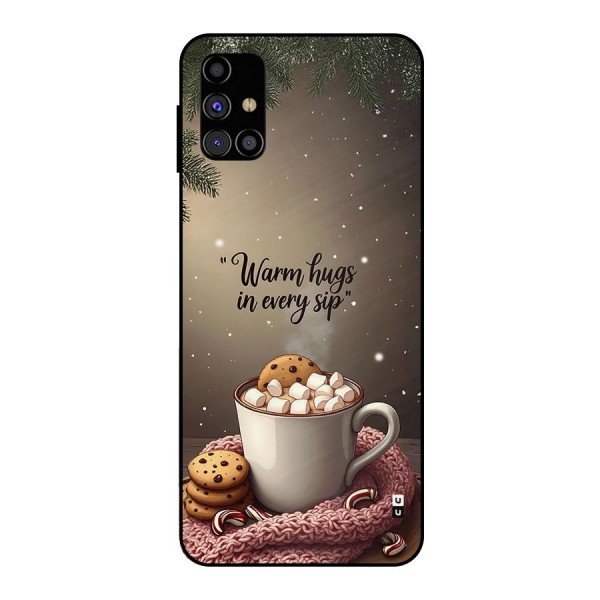 Warm Hugs Metal Back Case for Galaxy M31s