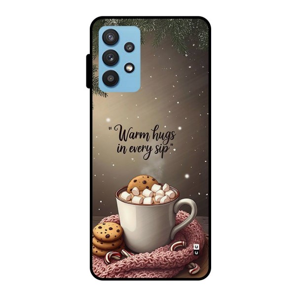 Warm Hugs Metal Back Case for Galaxy M32 5G