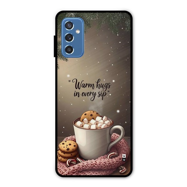 Warm Hugs Metal Back Case for Galaxy M52 5G