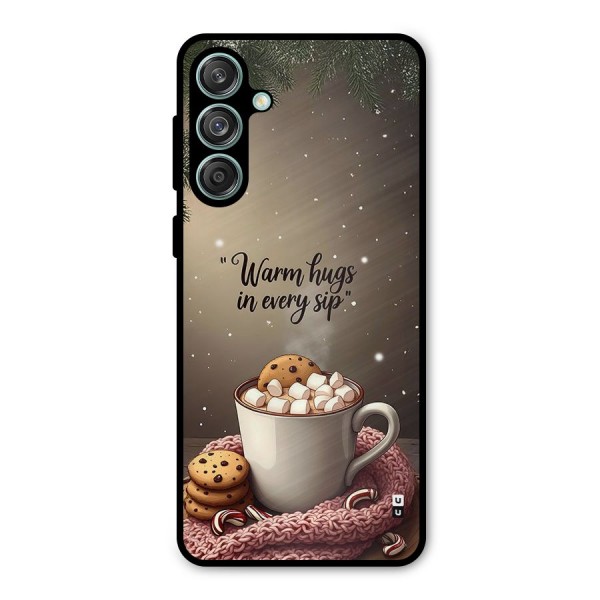 Warm Hugs Metal Back Case for Galaxy M55 5G