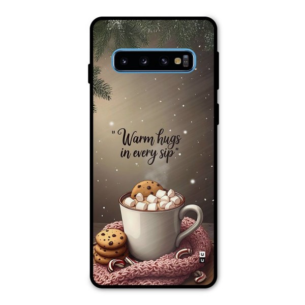 Warm Hugs Metal Back Case for Galaxy S10