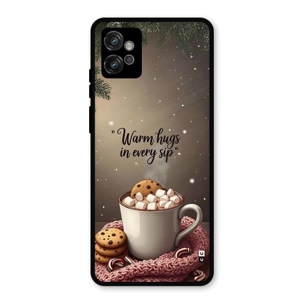 Warm Hugs Metal Back Case for Moto G32