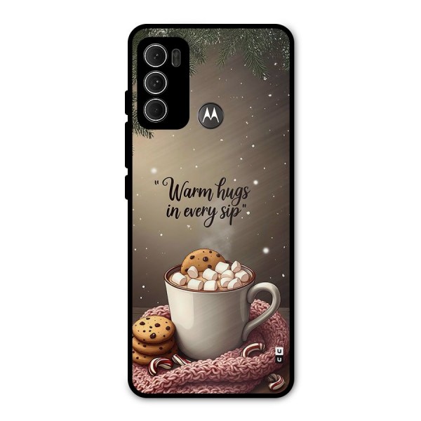 Warm Hugs Metal Back Case for Moto G60