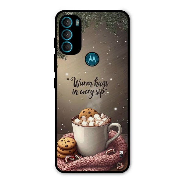 Warm Hugs Metal Back Case for Moto G71 5G