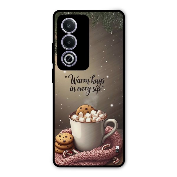 Warm Hugs Metal Back Case for Oppo A3 Pro