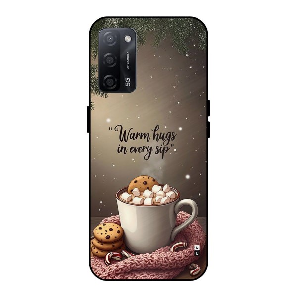 Warm Hugs Metal Back Case for Oppo A53s 5G