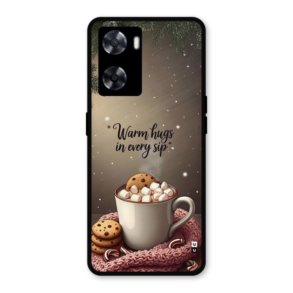 Warm Hugs Metal Back Case for Oppo A57 2022