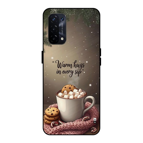 Warm Hugs Metal Back Case for Oppo A74 5G