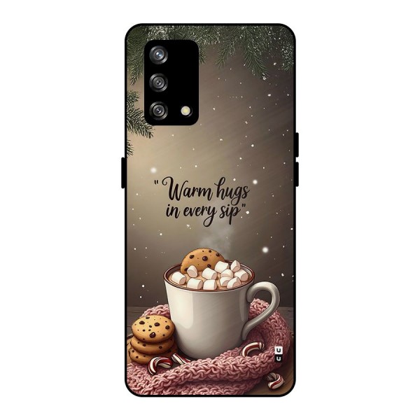 Warm Hugs Metal Back Case for Oppo F19s