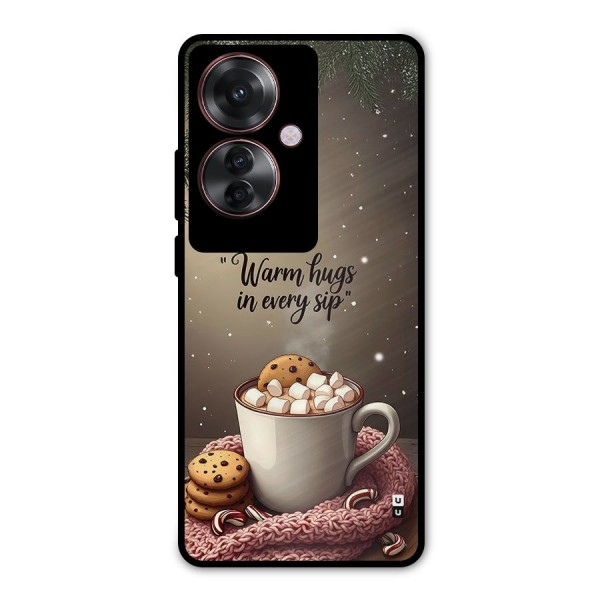 Warm Hugs Metal Back Case for Oppo F25 Pro