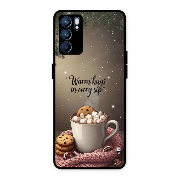 Warm Hugs Metal Back Case for Oppo Reno6 5G