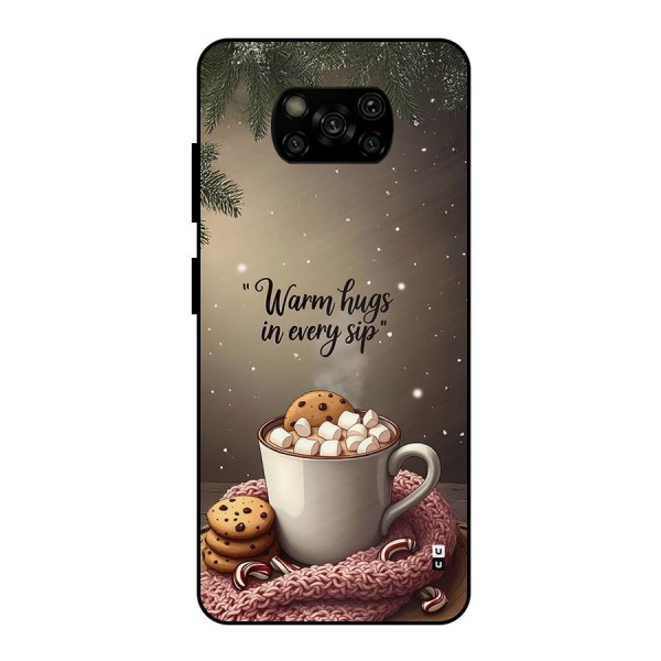 Warm Hugs Metal Back Case for Poco X3