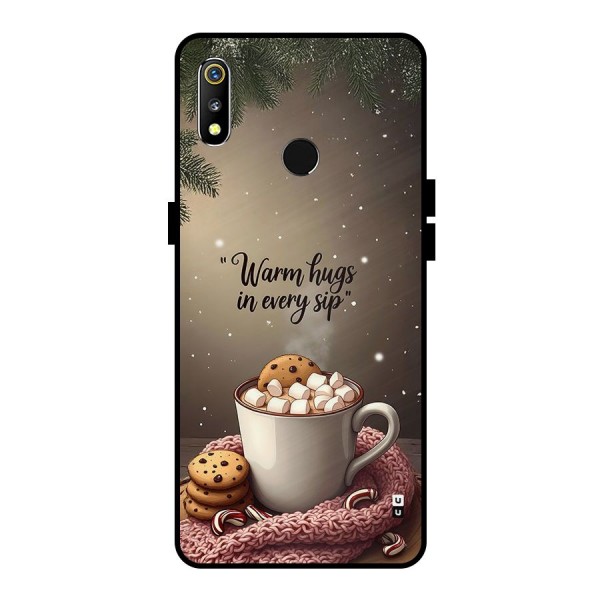 Warm Hugs Metal Back Case for Realme 3