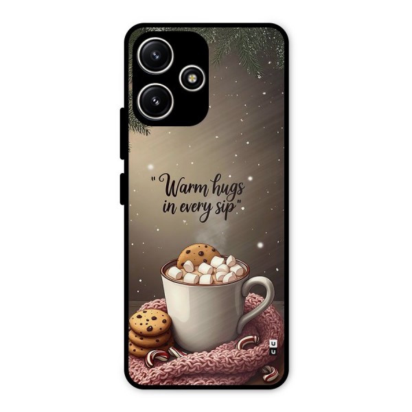 Warm Hugs Metal Back Case for Redmi 12 5G