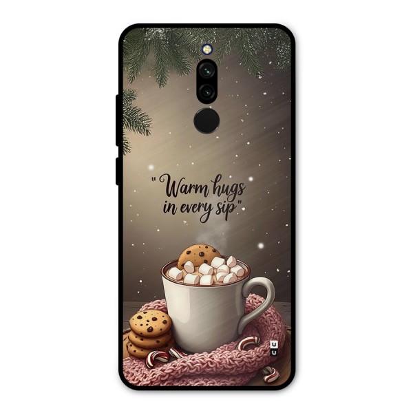 Warm Hugs Metal Back Case for Redmi 8