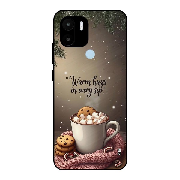 Warm Hugs Metal Back Case for Redmi A1 Plus