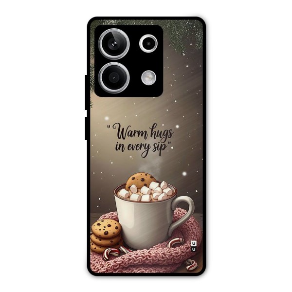 Warm Hugs Metal Back Case for Redmi Note 13 5G