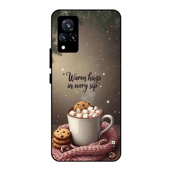 Warm Hugs Metal Back Case for Vivo V21 5G