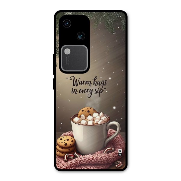 Warm Hugs Metal Back Case for Vivo V30