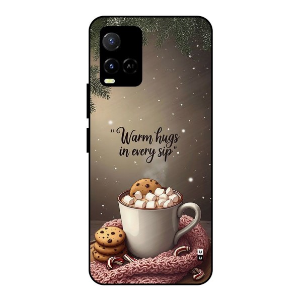 Warm Hugs Metal Back Case for Vivo Y21 2021