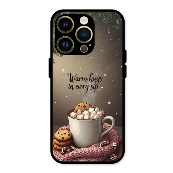 Warm Hugs Metal Back Case for iPhone 14 Pro