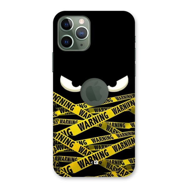 Warning Eyes Back Case for iPhone 11 Pro Logo Cut