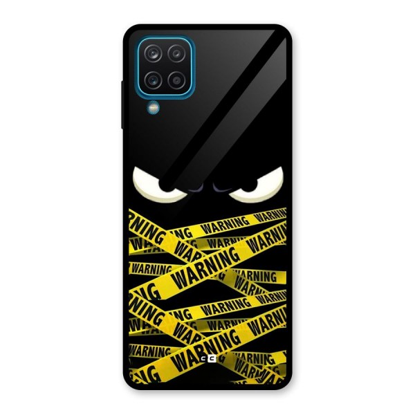 Warning Eyes Glass Back Case for Galaxy A12