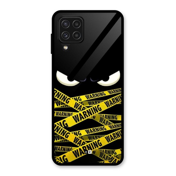 Warning Eyes Glass Back Case for Galaxy A22 4G