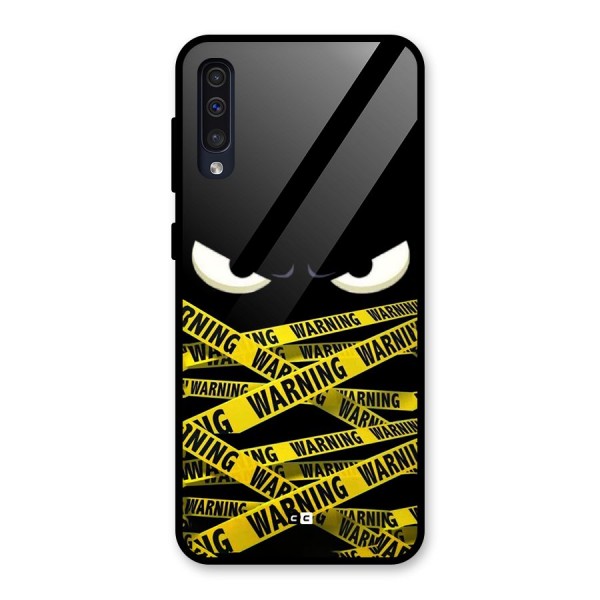 Warning Eyes Glass Back Case for Galaxy A50