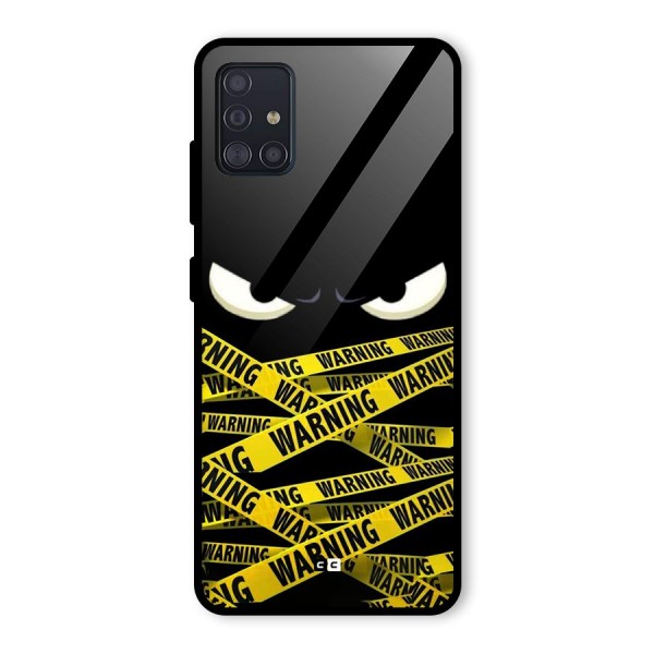 Warning Eyes Glass Back Case for Galaxy A51