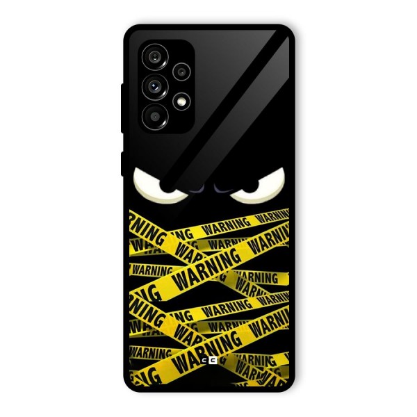 Warning Eyes Glass Back Case for Galaxy A73 5G