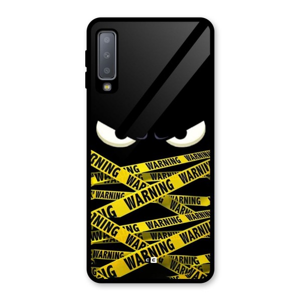 Warning Eyes Glass Back Case for Galaxy A7 (2018)