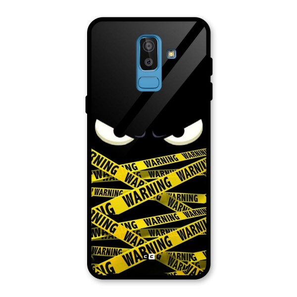 Warning Eyes Glass Back Case for Galaxy J8