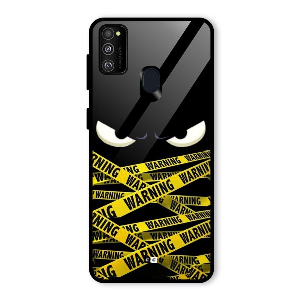 Warning Eyes Glass Back Case for Galaxy M21