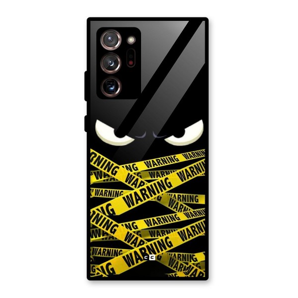 Warning Eyes Glass Back Case for Galaxy Note 20 Ultra