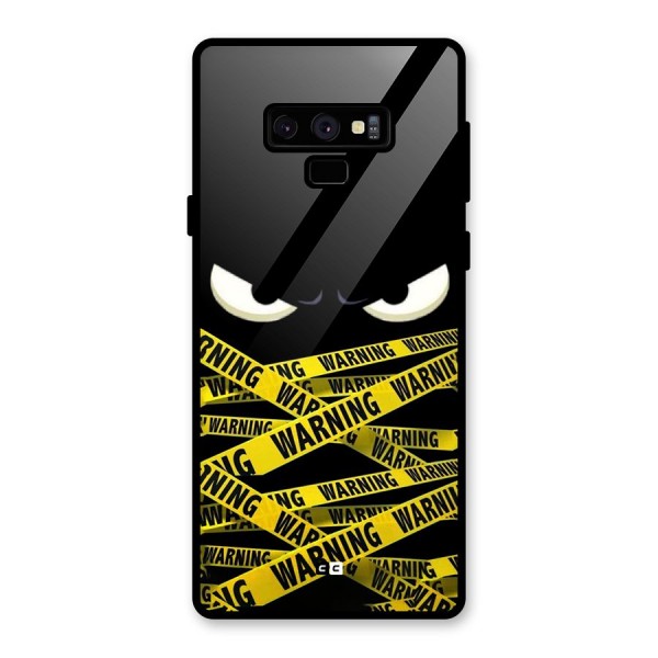 Warning Eyes Glass Back Case for Galaxy Note 9